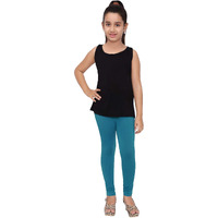 Robinbosky Premium Girls Blue Leggings(13-14 Years(38), PEACOCKBLUE)
