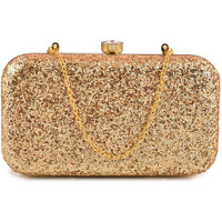 AILTINO Women Box Clutch Stylish and Latest (Metallic Gold)