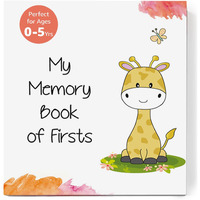 A Baby Cherry - Baby Record Book With Photo Album || 80 Pages || Baby Memory Book For 0 To 5 Years || Milestone Album || Modern Baby Record Books For Memories|| Perfect Baby Gift For Boy Or Girl
