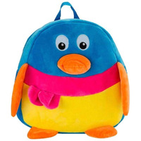 Blue Tree Duck Kid's Soft Plush Multi Color Cartoon Backpack For Travelling, Picnic Bag, Gift Purpose (Duck 3-5 Years)
