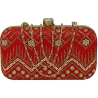 Ailtino Women's Box Clutch (Red)