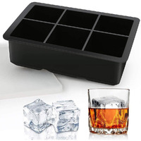 Zurato Ice Cube Trays Silicone Ice Cube Tray Big Size Ice Cube Molds For Whiskey & Cocktails, Keep Drinks Chilled, Reusable And Bpa Free (Ice Cube Tray)