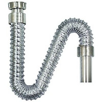Anna Creations Pvc Water Outlet Waste Pipe For Wash Basin/Sink (Chrome)