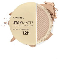 Lamel-Stay Matte Compact Powder 403-Natural | Suitable For Dry And Dehydrated | Oily And Combination Skin | Extremely Light Formula | 12 Hour Longstay| Cruelty Free | 12Gm