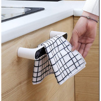 Self Adhesive Multi-Function Towel Holder- Kitchen Towel Holder - Towel Hanger For Bathroom - No Drill Require (25 Cm Towel Holder)