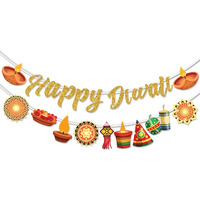 FestikoDiwali Theme Party Decoration Supply,Diwali Themes Party Favors For Party Decoration(Banner)