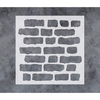 G Gss Designs Gss Designs Brick Stencil Template-Reusable Wall Stencils For Painting-Stencils For Painting On Wall Wood Canvas (12'' X 12'')