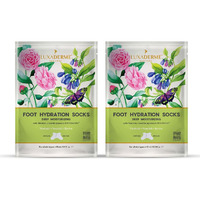 Luxaderme Foot Hydrating Socks | Deeply Moisturizes Dry & Dull Skin | Reduces Pigmentation | Nourishes Nails & Cuticles (Pack Of 2)