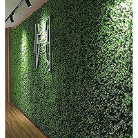 Golden Cart Plastic Artificial Wall Grass For Home Decoration (3 Pc) I Grass Mat For Wall I Vertical Garden Artificial Plants (Dark Green, 60Cm X 40Cm X 3Cm, Pack Of 3)