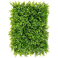 Golden Cart Plastic Artificial Wall Grass For Home Decoration (1 Pc) I Grass Mat For Wall I Vertical Garden Artificial Plants (Natural Green, 60Cm X 40Cm X 8Cm, Pack Of 1)