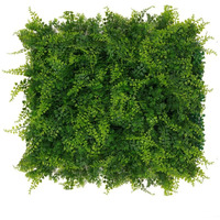 Golden Cart Plastic Artificial Wall Grass For Home Decoration (8 Pcs) I Grass Mat For Wall I Vertical Garden Artificial Plants (Green Leaves Design, 50Cm X 50Cm X 5Cm, Pack Of 8)