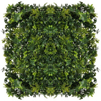 Golden Cart Artificial Wall Grass For Home Decoration (6 Pcs) I Grass Mat For Wall I Vertical Garden Artificial Plants (Lemon Green Design, 50Cm X 50Cm X 5Cm, Pack Of 6)