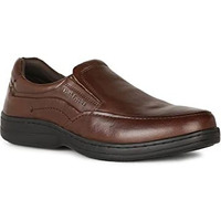 Hush Puppies Men Street Slip On Brown Loafer Formal Shoe - 6 Uk