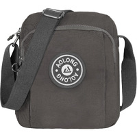 Storite Portable Nylon Stylish Small 4 Multi-Pocket Zip Closure Sling Cross Body Travel Messenger One Side Shoulder Bag For Men & Women (Grey,19.5X6.5X24Cm)