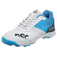 Dsc Zooter Cricket Shoe For Men And Boys, Size-9 Uk (White-Blue)