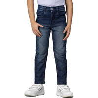 Tales & Stories Boy's Regular Jeans (T198010-11-12-Db_Dark Blue_11 Years-12 Years)
