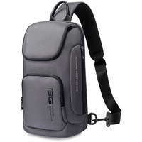 Red Lemon Bange Unisex Adult Sling Bag Crossbody Shoulder Messenger Waterproof Short Trip Chest Bag (Grey)
