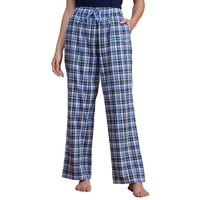 Nykd Cotton Plaid Pajama | Adjustable Darwstring | Pocketed - Nys141 - Hydrangea Plaid-S-1N
