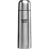 Agaro Delight Stainless Steel Vacuum Flask, 1000Ml, Hot & Cold Up To 24 Hours, Double Walled Vacuum Insulated, Copper Coating Insulated, Flip Top Lid, Leak Proof, Grey.