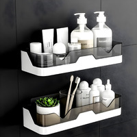Satpurush Plastic Soap Holder For Bathroom - Self-Adhesive Wall-Mounted Soap Case - Essential Bathroom Accessories Items - Durable Bathroom Soap Holder For Wall, White, Showers, Cosmetics, Jewelry