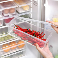 Satpurush Fridge Storage Boxes - Kitchen Containers Set, Masala Box For Kitchen, Plastic Storage Box For Kitchen, Fridge Organiser, Vegetable And Refrigerator Containers For Storage (5)