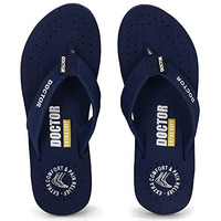 Doctor Extra Soft Women's Care Orthopaedic Diabetic Comfortable Mcr Flip-Flop Slippers D-16-Feelgood-Navy-8Uk