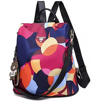Typify Trending Oxford Modern Antitheft Women's Girls Trendy College Bag Travel Standard Backpack Gift For Her (Multicolor), Medium