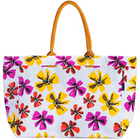 Aqva Stripe Printed Tote Bag For Women | Ladies Casual Handbag For Shopping, Travel With Top & Inner Zip Pocket | Versatile Trendy Handbag For College Girls (Vicenza)