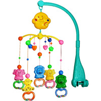 Babygo Rotating Zoo Musical & Light Rattle For Kids | Cot Mobile For Cradle For Baby | Jhoomer For Kids Bed | Pack Of 1 | Multicolor