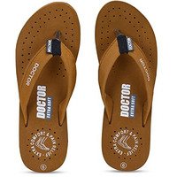 Doctor Extra Soft Women's Care Orthopaedic Diabetic Comfortable Mcr Flip-Flop Slippers D-16-Feelgood-Tan-8Uk