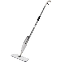 Brogbus Spray Mop Set With Microfiber Washable Pad, Best 360 Degree Easy Floor Cleaning For Home & Office, Aluminum