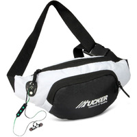 Tucker Waist Bag For Women And Men/Fanny Pack With 3-Zipper Pockets Waist Pouch For Hiking, Travel, Camping, Running, Sports Outdoors And Adventures Money Phone Belt With Adjustable Strap