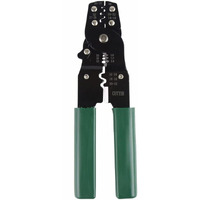 Dotcom 8-Inch Self-Adjusting Automatic Cable Cutter Crimper, 5 In 1 Multipurpose Tool Wire Stripping Cutting Pliers, 10-24 Awg (0.2~6.0Mm) (Yellow) (Wt-21)
