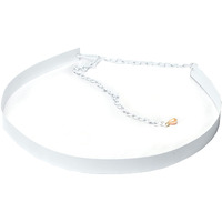 Fabme Women's Metal Adjustable Belt For Saree, Western Dress, Traditional Dress, Party Designer Wear (White, 2 Cm Wide)