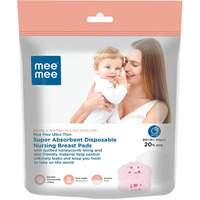 Mee Mee Disposable Nursing Breast Pads 96 Pcs | Ultra Thin Honeycomb Nursing Breast Pads With Leak Guard | Super Absorbent, Soft Cotton Maternity Pads | Compact & Discreet