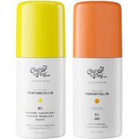 Chemist At Play Neck, Knee & Elbow Brightening Roll On 6% Vitamin C+ Hyaluronic Acid + Ahas + Niacinamide + Ceramides | Under-Arm Roll-On, 5% Lactic Acid & 1% Mandelic Acid, Fragrance Free |40Ml Each
