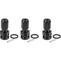 Aasons 1/2 Inch Square Drive To 1/4 Inch Hex Female Socket Adapter Quick Release Chuck Converter Drill Chucks Adaptor Conversion For Impact And Ratchet Wrench Sd With Ring & Rod Included (Pack Of 3)