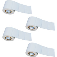 Vcr 2.5 X 1.5 Direct Thermal Barcode Label Sticker - 2.5 X 1.5 Inches - 60Mm X 40Mm - 500 Labels Per Roll - Pack Of 4 Rolls - White Self Adhesive Sticker For Printing Barcoding Labels 1 Inch Core