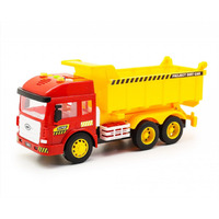 Deoxy Big Size Construction Dumper Trucks Toy With Movable Parts Push And Go Vehicle Toys For Boys And Girls 3+ Years (Red, Yellow)
