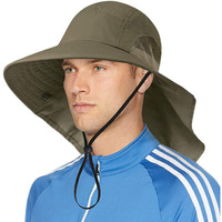 Gustave Wide Brim Summer Cap For Men&Women Hat For Men With Neck Flap, Upf50+ Hiking Safari Fishing Hat For Men Women, Sun Protection Beach Hats, Sun Hats For Women Summer Hat