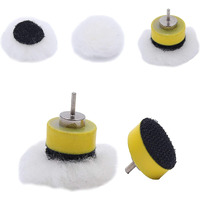 Diy Crafts 5 Pcs, 1" Inch Fur Felt Pad Only, 1" Inch - 7" Inch Wool Felt Polishing Disc Hook & Loop Backing Fur Pad Grinding Accessories For Dremel Woodworki (5 Pcs, 1" Inch Fur Felt Pad Only)