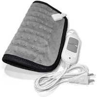 Dr Care Velvet Electric Heat Therapy Orthopedic Pain Reliever Electric Heating Pad For Joints, Muscle, Back, Leg, Shoulder, Knee, Neck (With Auto Temperature Controller) Multi Colour (Grey)