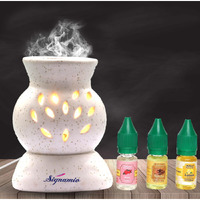 Signamio Aroma Burner Diffuser For Home Fragrance Lamp For Home,Office, Bathroom, Pooja Room, Meditation, Yoga - Dn-12 (Rose, Sandal, Lemon Fragrance)