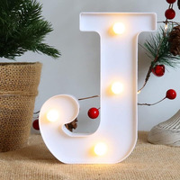 Satyam Kraft 1 Piece White Led Marquee Lights & Alphabet J Aesthetic Home & Party Dcor For ValentineS Day, Diwali, Weddings, Birthdays,Led Lighting For Living Room And Special Events(J)