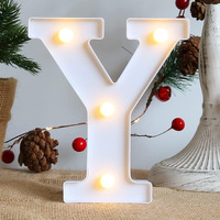 Satyam Kraft 1 Piece White Led Marquee Lights & Alphabet Y Aesthetic Home & Party Dcor For ValentineS Day, Diwali, Weddings, Birthdays,Led Lighting For Living Room And Special Events (Y)