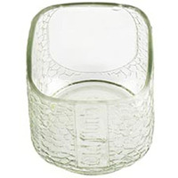 Kavi Top Cut Old Monk Recycled Bottle Platter - Upcycled Serving Tray (Clear)