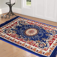 Cozy Furnish Velvet Pooja Asan Mat - Size 28 X 48(Inches) 71X121(Cm) 2X4(Feet) Bed Side Runner,Floor Mat, Floor Rug, Pack Of 1 Velvet Asan