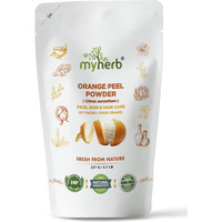 Myherb 100% Pure Natural Organic Orange Peel Powder (Citrus Aurantium) || 227 Gm/0.5 Lbs || Ayurvedic Formula || Vitamic C || For Face, Skin Whitening & Hair Care || (Santra Chilka Powder)