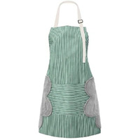 Yanci Wiping Hands Apron, Adjustable Bib Waterproof Velvet Stitched Apron With Pockets Cooking Kitchen Chef Women Aprons For Home Kitchen, Restaurant, Coffee House (Green)
