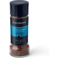 Davidoff Decaf Elegant Instant Coffee - 6/12 Intensity - 100% Arabica - 100G, Granule, Glass Bottle